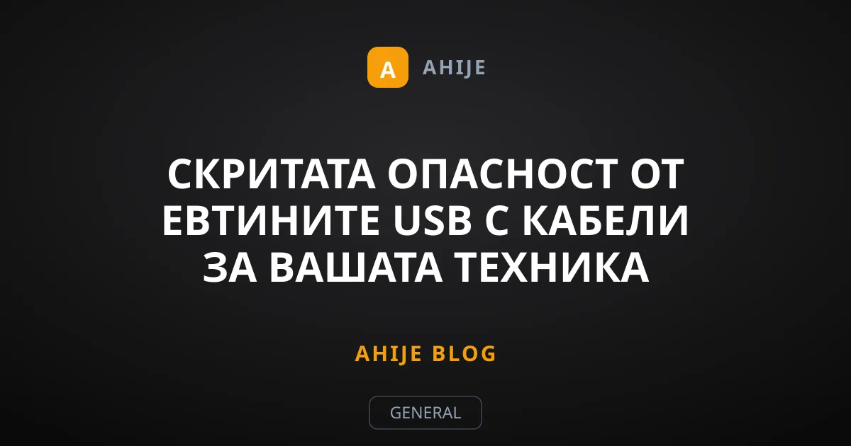 Скритата опасност от евтините USB C кабели за вашата техника